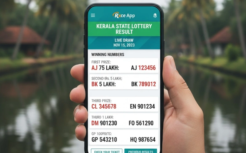 kerala state lottery result​ at Rxce App Featured image